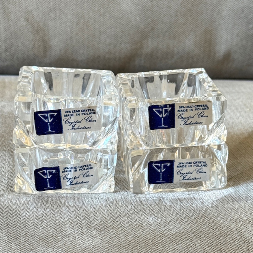 Crystal Clear Signatures 4 Crystal Napkin Rings